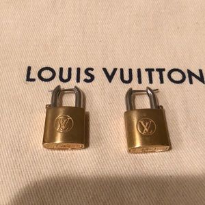 Louis Vuitton Rare  Padlock Earrings